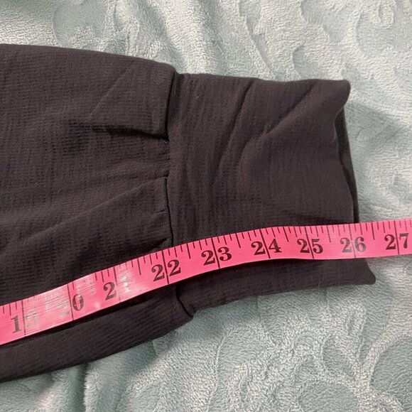 Fabletics Joggers Womens XL Black Ribbed Stretch Jersey Pull On Track Sweatpants - Picture 7 of 7